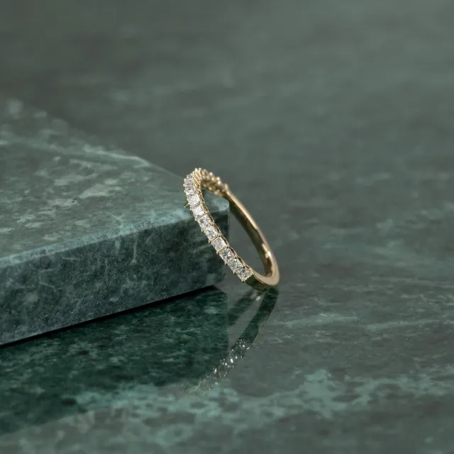 Sisi Copenhagen Princess-Cut alliance ring guld 0,5 ct