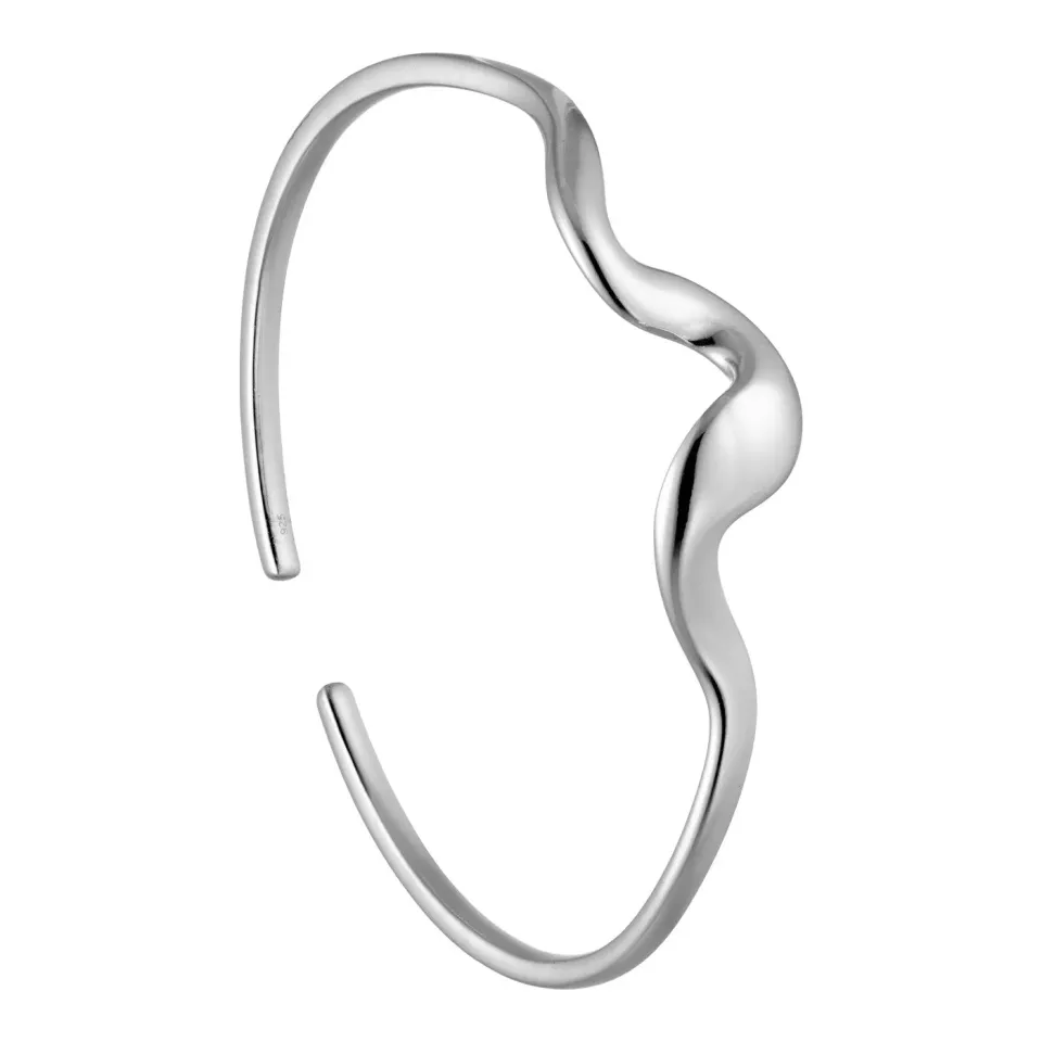 Bykjaergaard Wave armbånd sølv onesize massivt