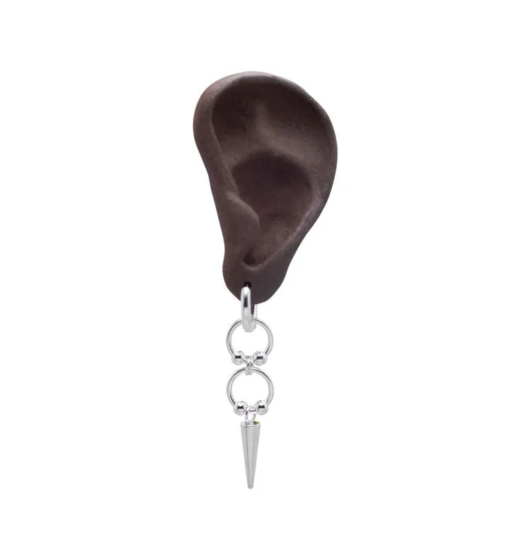 Wos Kelly single ørering sølv 6,6 cm