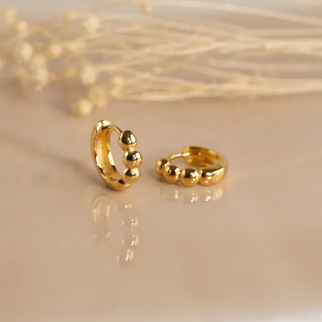 Sisi Copenhagen Dicte Small Golden creoler forgyldt