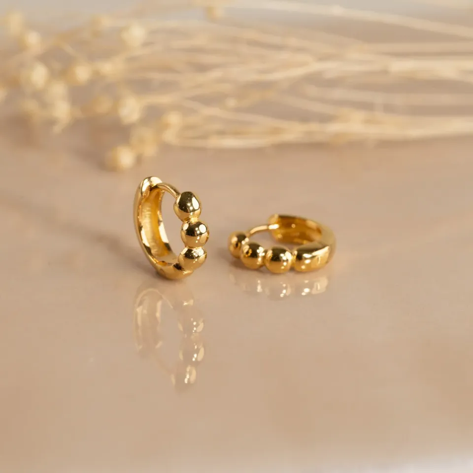 Sisi Copenhagen Dicte Small Golden creoler forgyldt