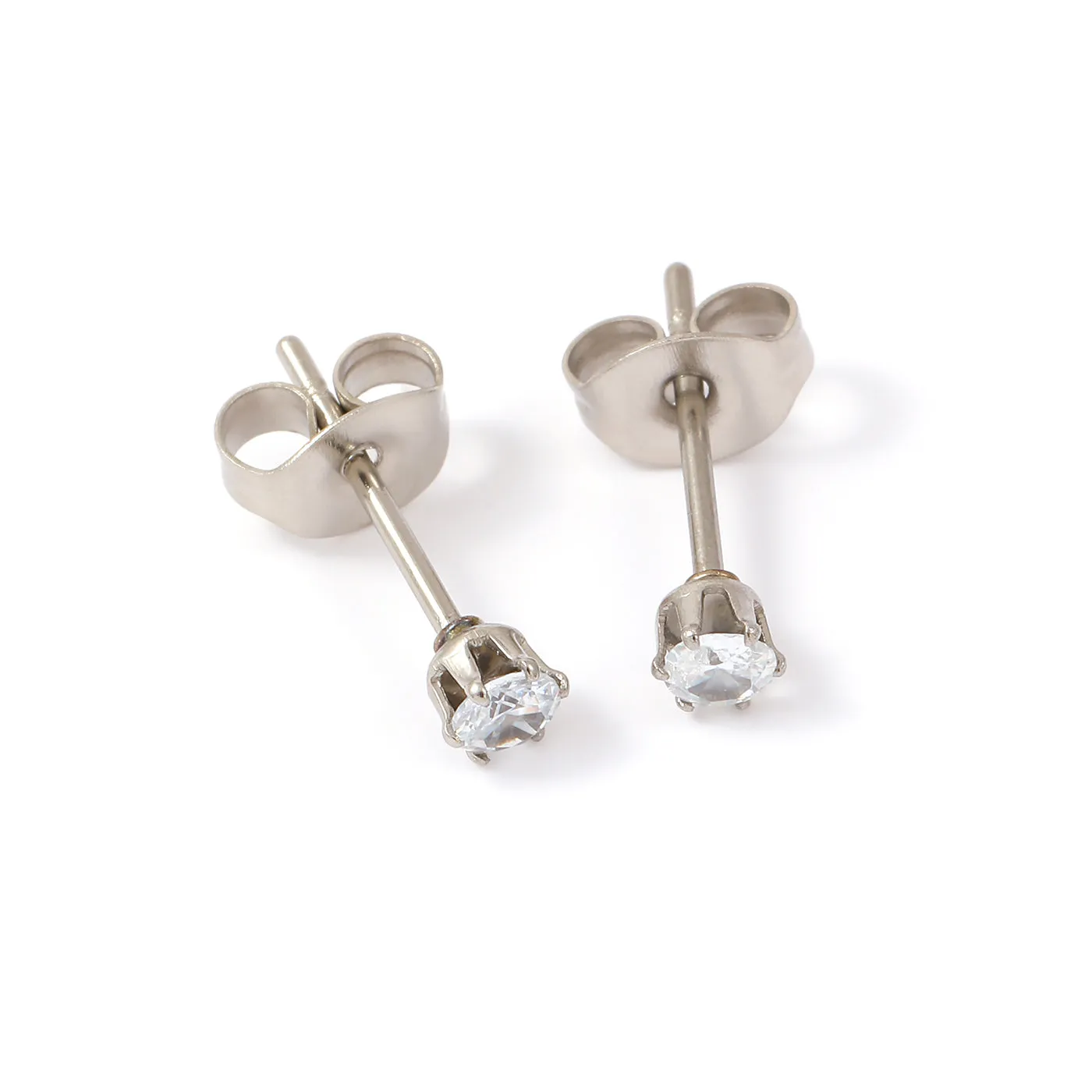 TIMI OF SWEDEN Anais stud øreringe 3 mm krystal stål