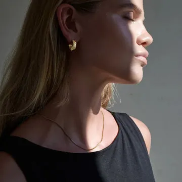 TIMI OF SWEDEN Sam Basic halskæde guld 45 cm vandfast