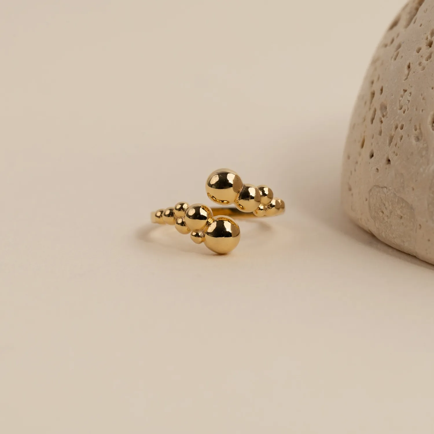 Sisi Copenhagen Paloma Golden ring forgyldt åben