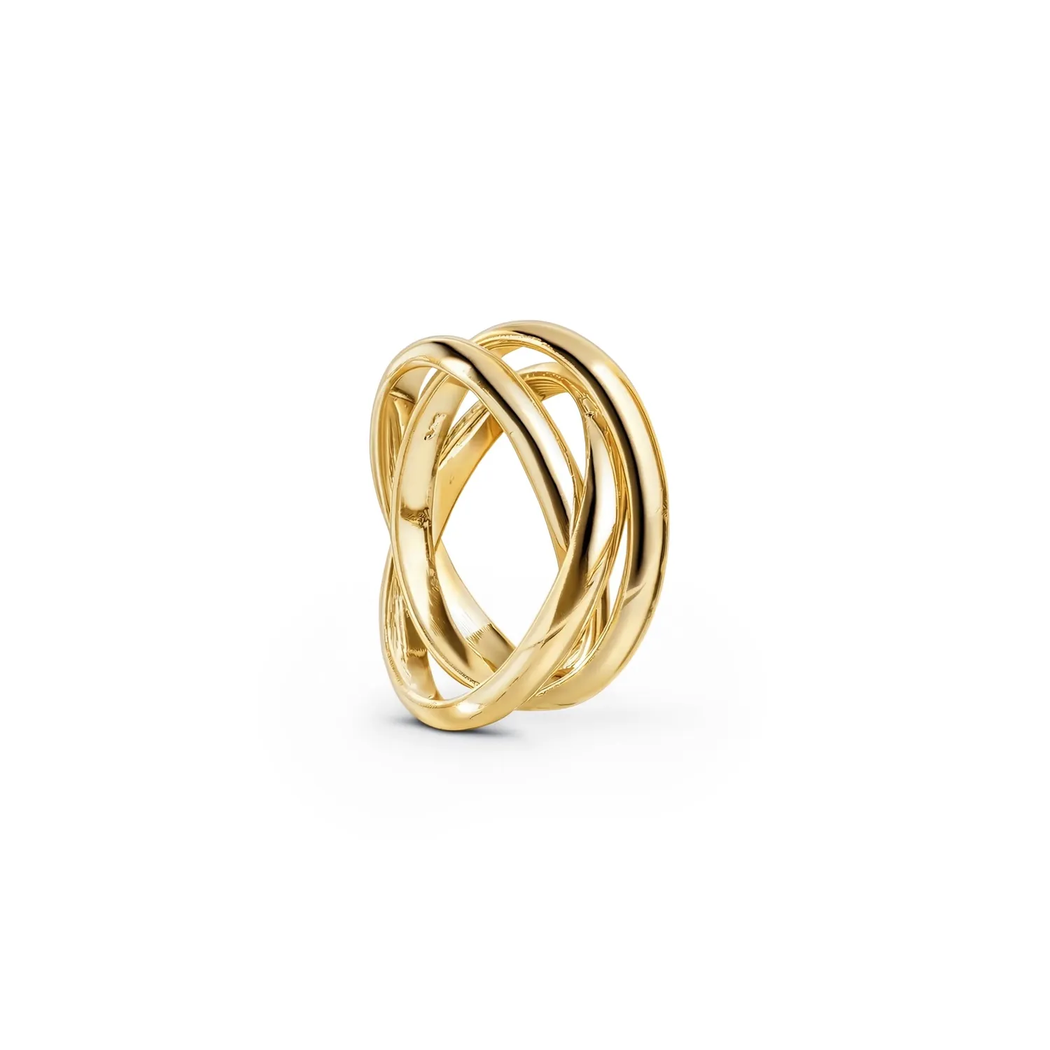 TIMI OF SWEDEN Alvy ring sølv snoet vandtæt 18 mm