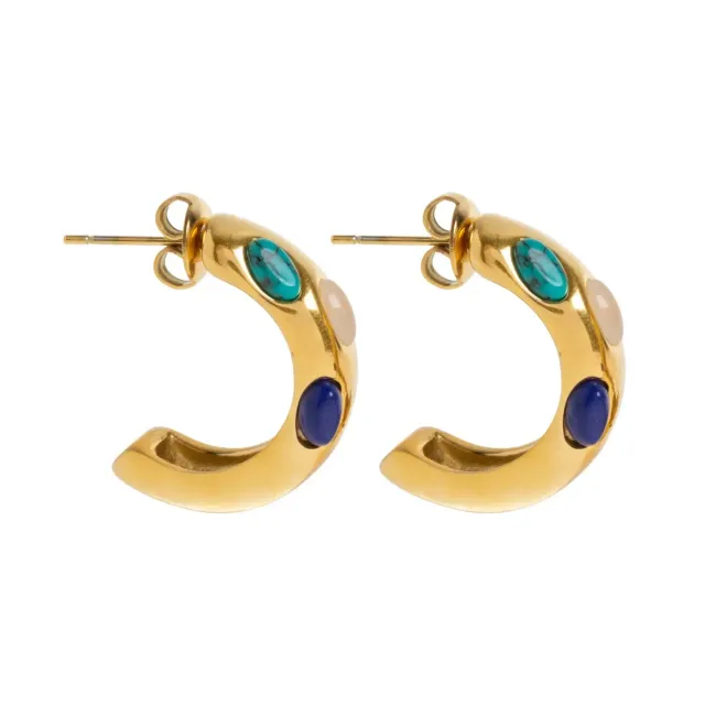 TIMI OF SWEDEN Elena øreringe hoops guld 22 mm