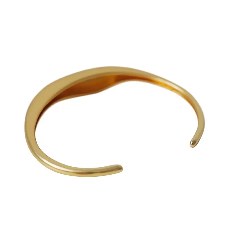 Wos WOS UP Ludmila armbånd guld bølget 6,5 cm