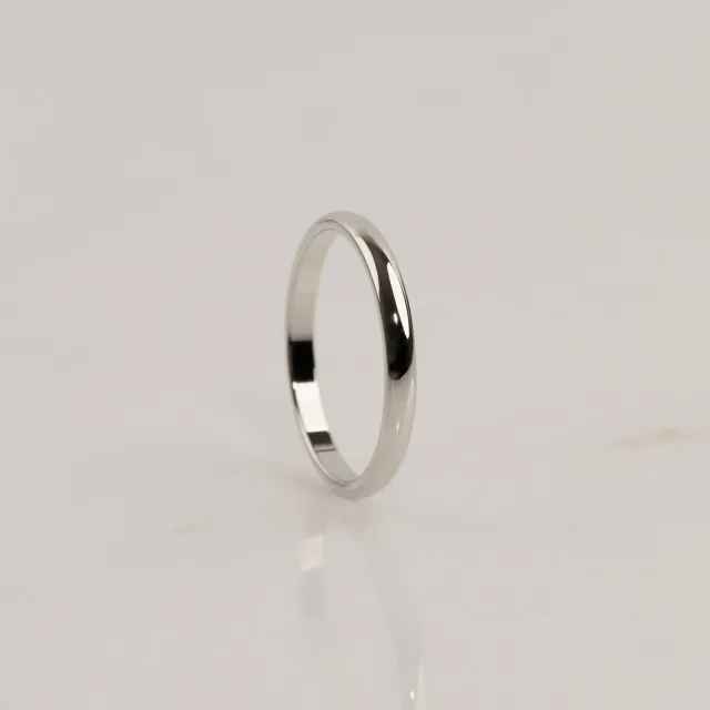 Sisi Copenhagen Classic D-Profil 2,5 mm vielsesring hvidguld