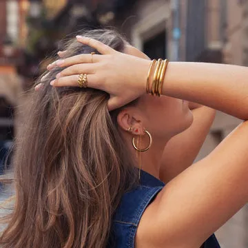 TIMI OF SWEDEN Elianna store hoops rustfrit stål 30 mm