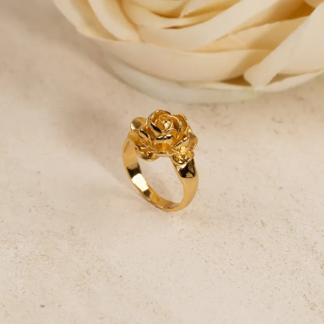 Sisi Copenhagen Rosie ring forgyldt rose 16 mm