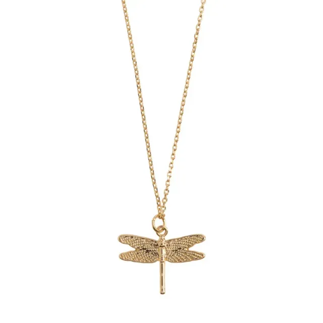 TIMI OF SWEDEN Dragonfly halskæde 42 cm guldsmed