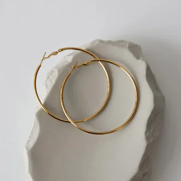 TIMI OF SWEDEN Jo hoop øreringe 55 mm rustfrit stål