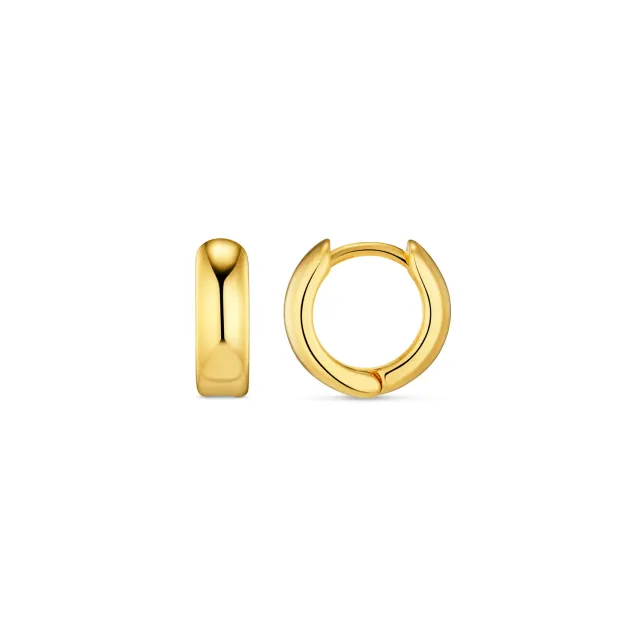 Orelia Mini Domed Huggie Hoop øreringe guld