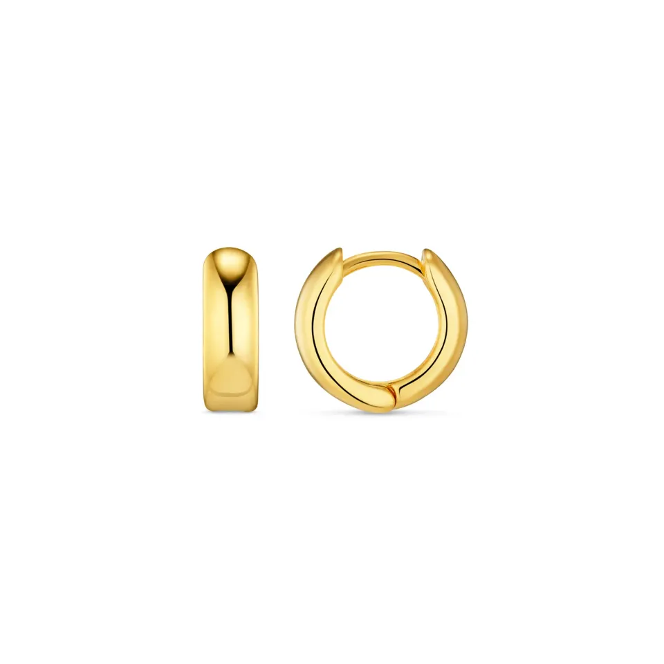Orelia Mini Domed Huggie Hoop øreringe guld