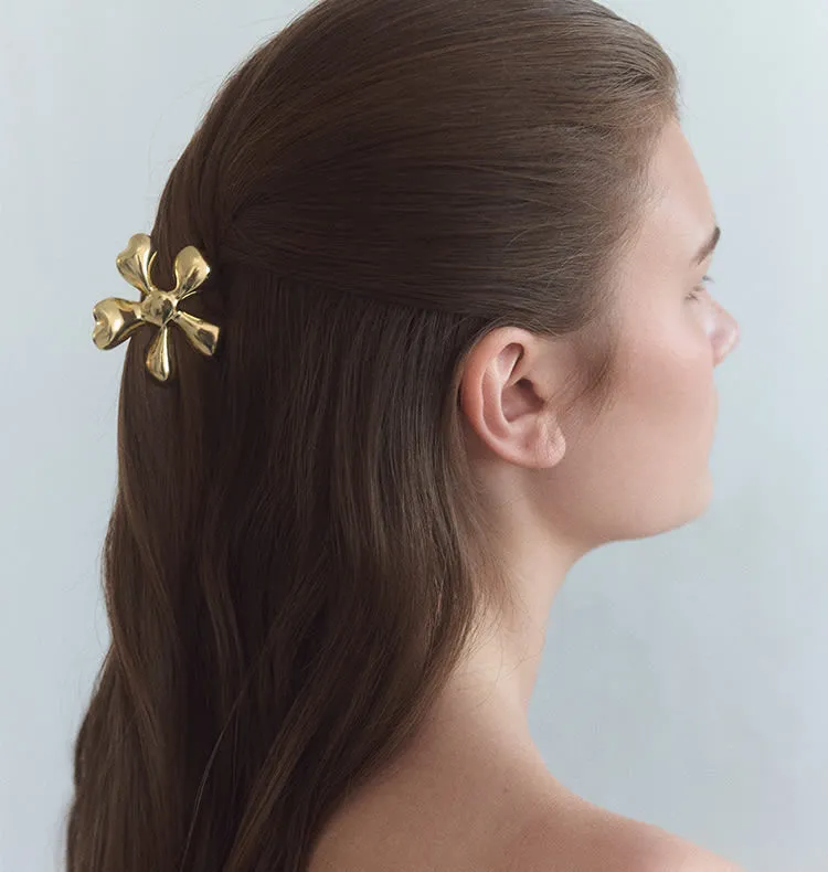 Wos Flower Hair Clip hårspænde guld