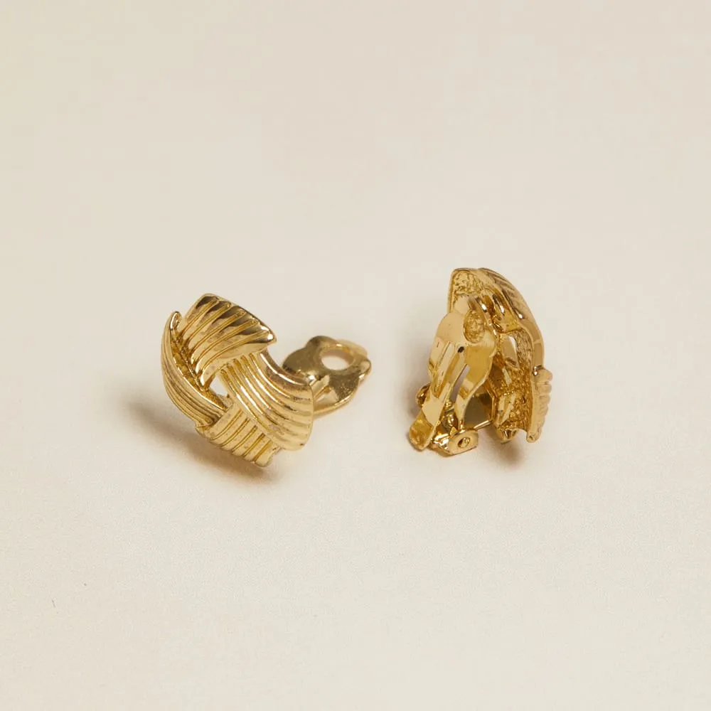 Orelia Vintage Woven Clip-On øreringe