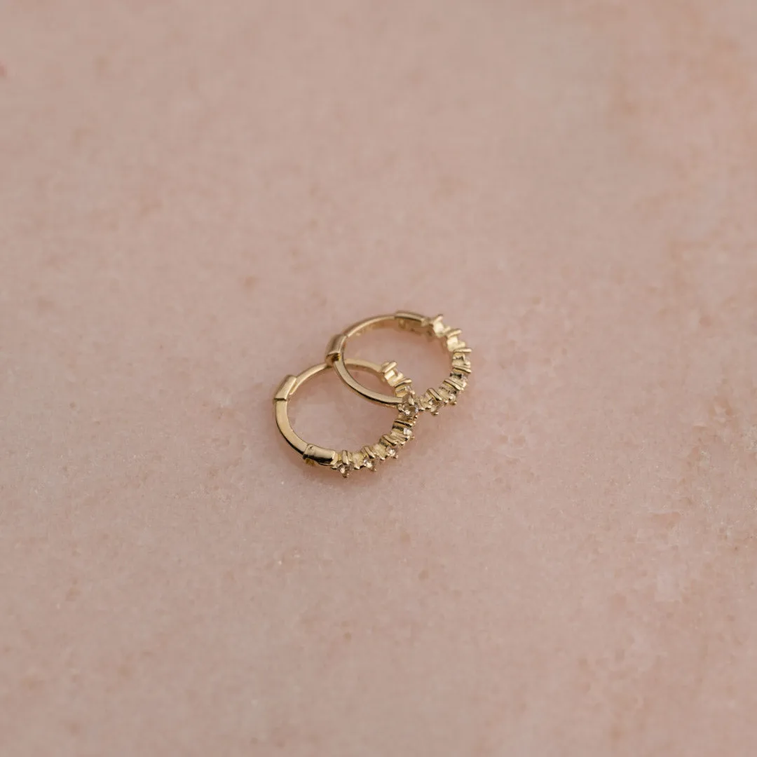 Sisi Copenhagen Miley øreringe topas guld par