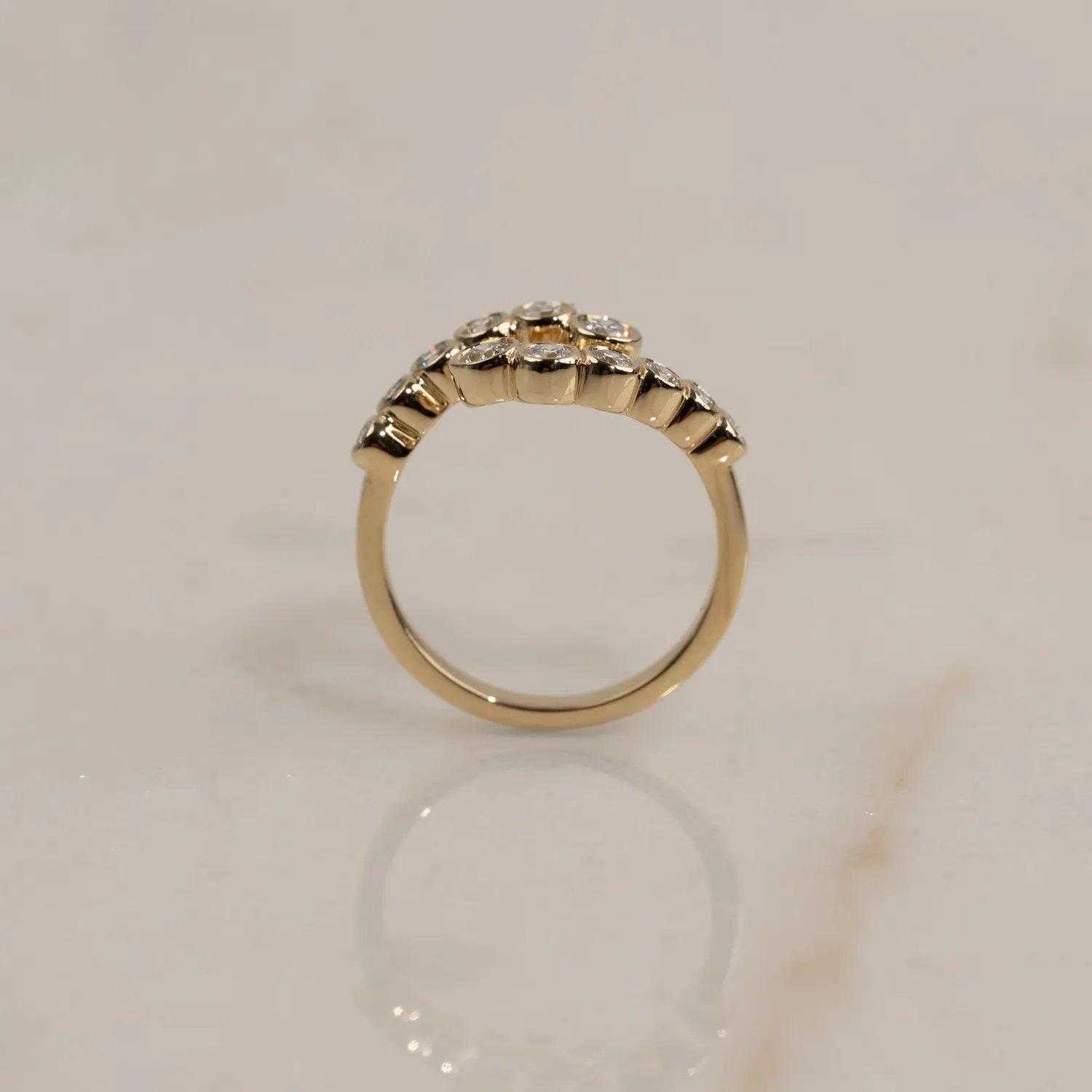 Sisi Copenhagen Swirl lab-diamantring 0,5ct 14kt