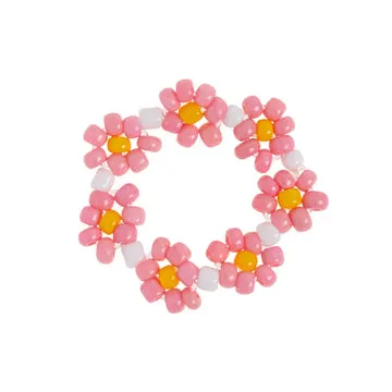 TIMI OF SWEDEN Elsa Flower Bead ring blomster justerbar