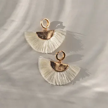 TIMI OF SWEDEN Amara fan øreringe guld 45 mm