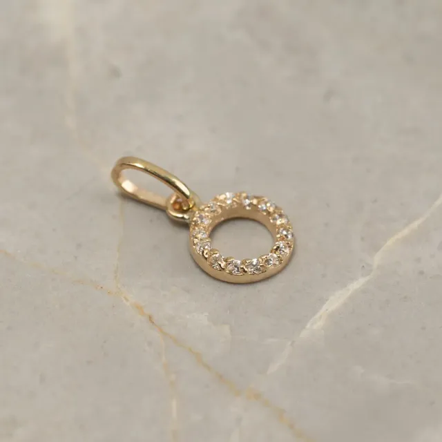 Sisi Copenhagen Gloria Crystal vedhæng 9 kt guld zirkon