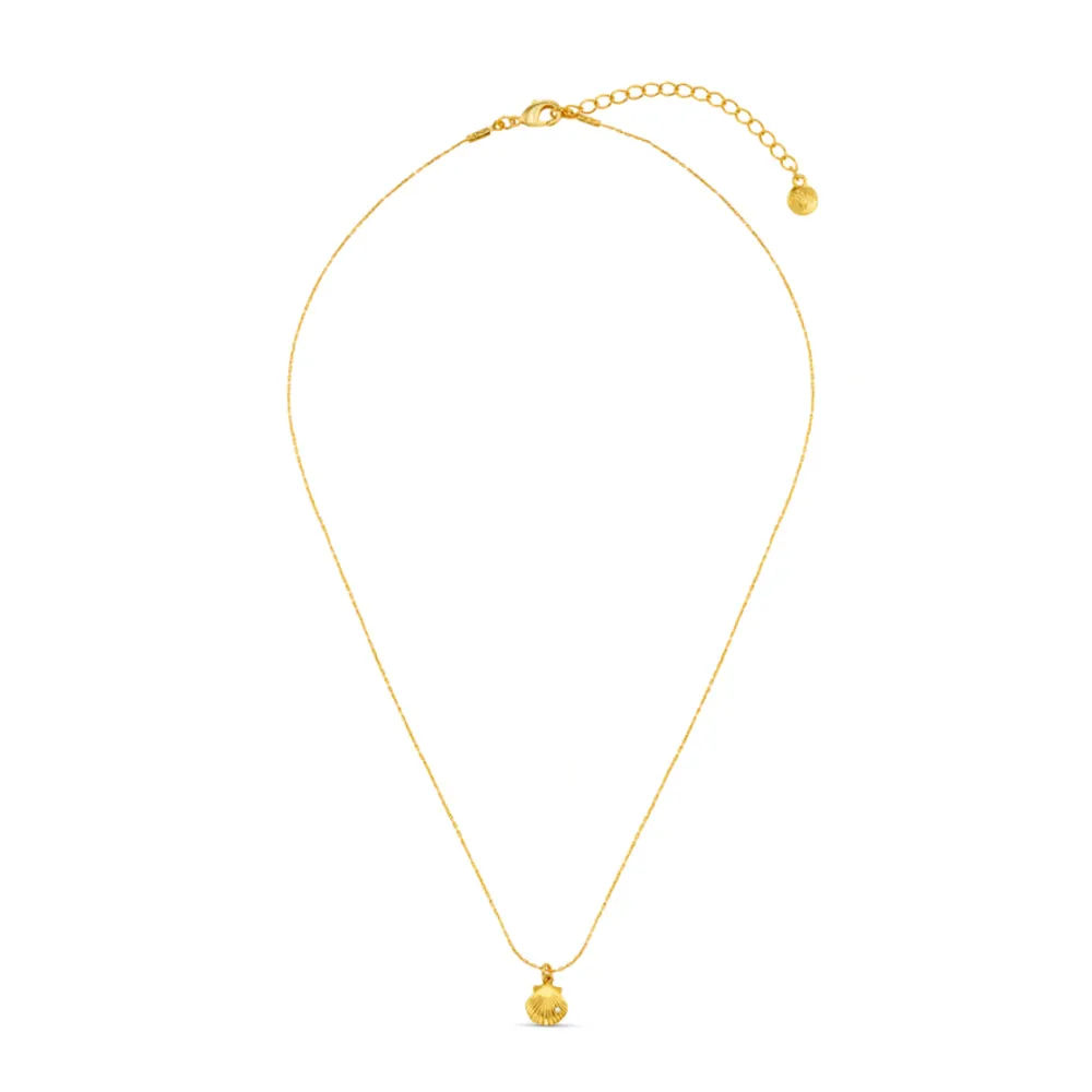 Orelia Fine Crystal Shell halskæde guld choker