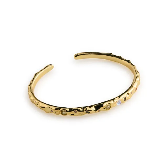 TIMI OF SWEDEN Shiloh bangle armbånd krystal guld