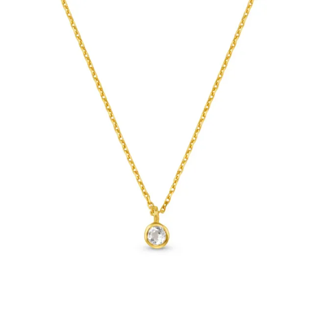 Orelia LUXE Classic Crystal halskæde guld hvid topas