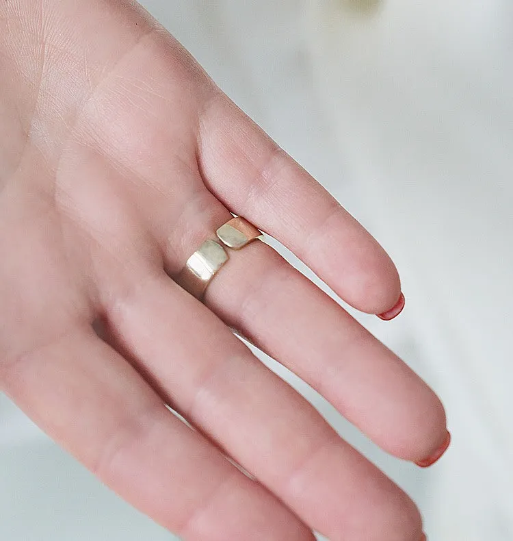 Wos Status ring guld stjerne messing