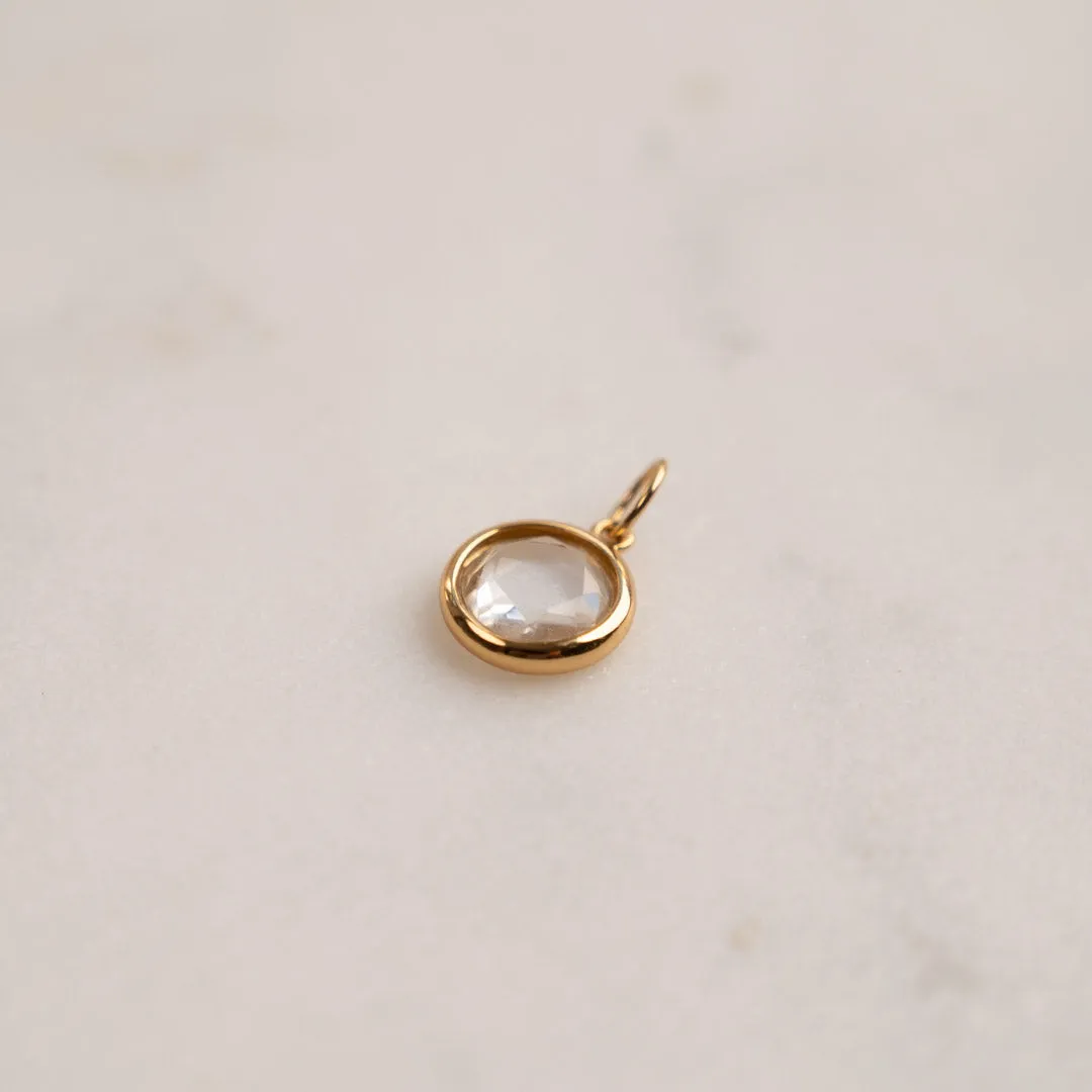 Sisi Copenhagen Ava White Topaz vedhæng forgyldt hvid topas