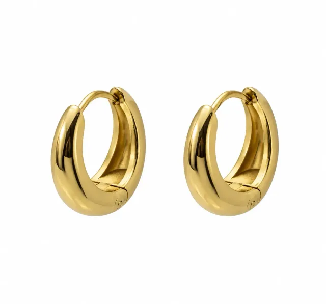 Wos Lio hoops øreringe guld 20 mm
