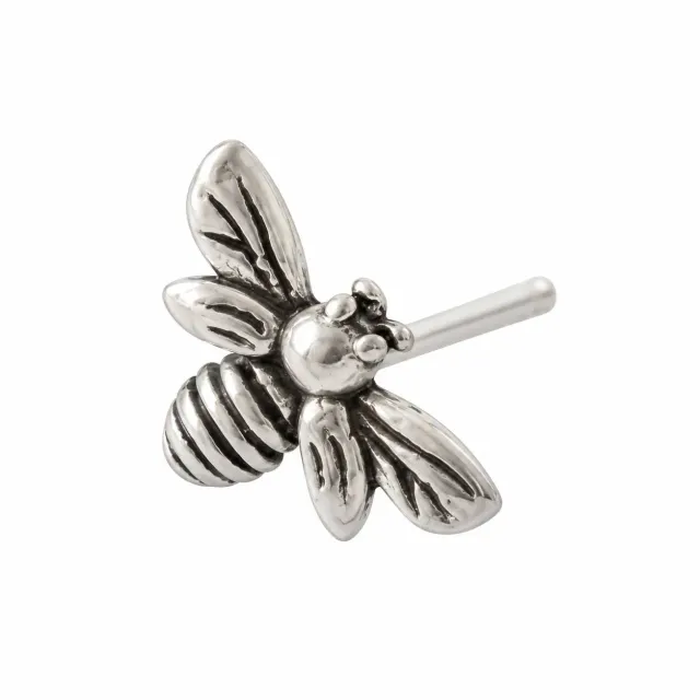 Wos WOS UP Bi studs ørering i sølv single bi