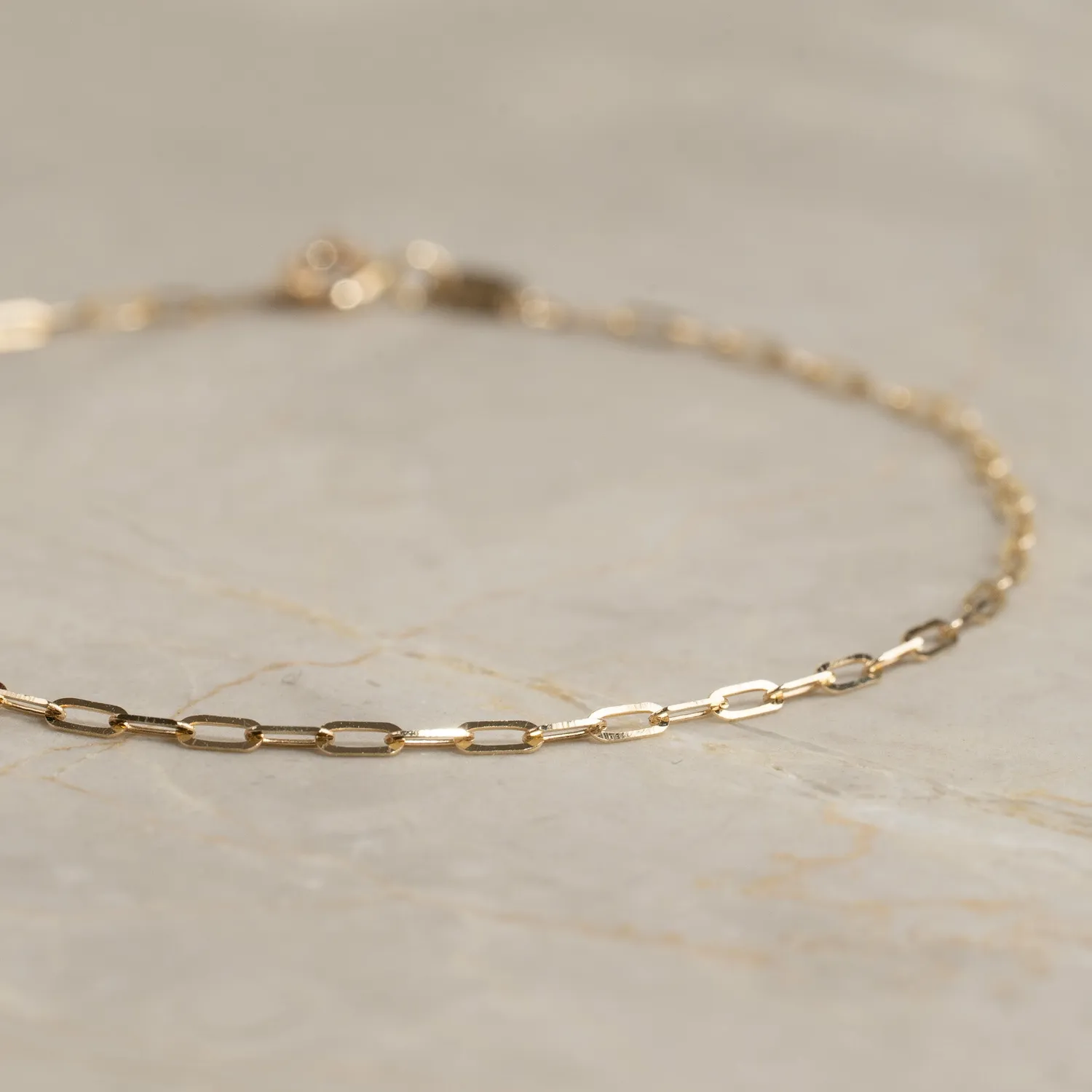 Sisi Copenhagen Alma Small armbånd massivt 9 kt guld 20 cm
