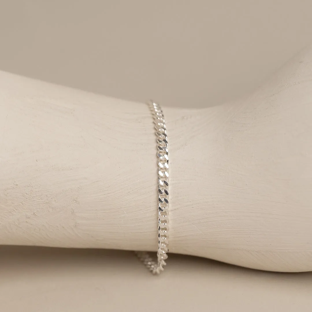 Sisi Copenhagen Sia Medium Panzer armbånd sølv 15,5 cm