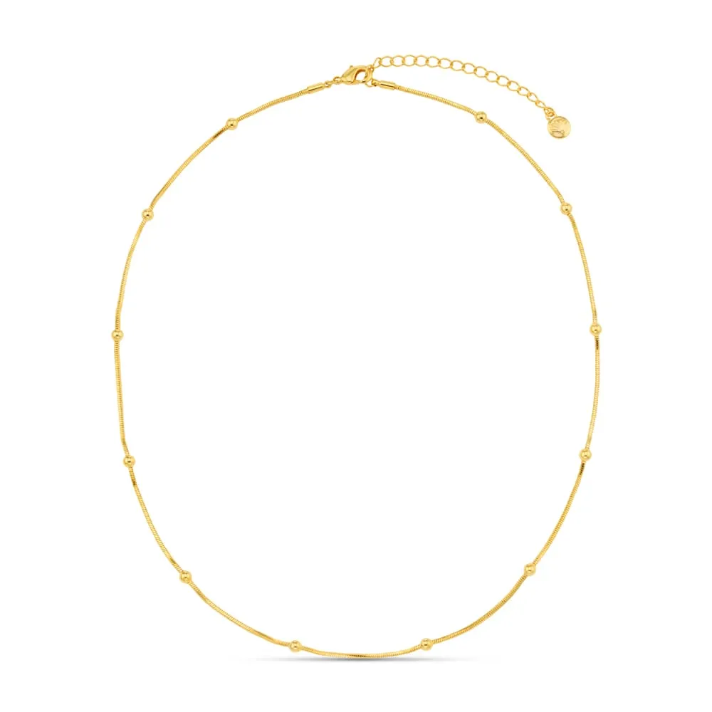Orelia Satellite Snake Chain halskæde guld