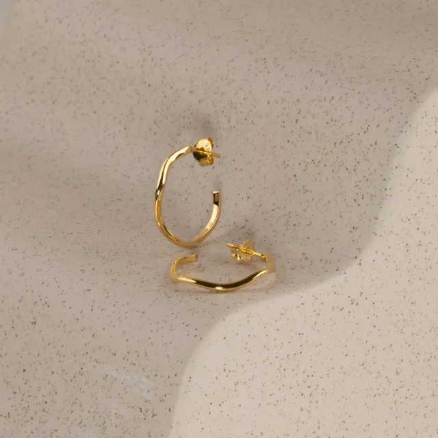 Sisi Copenhagen Gaia creoler forgyldt 20 mm par