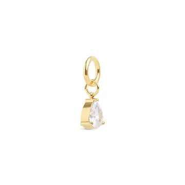 TIMI OF SWEDEN Wren krystal charm stål 10 mm