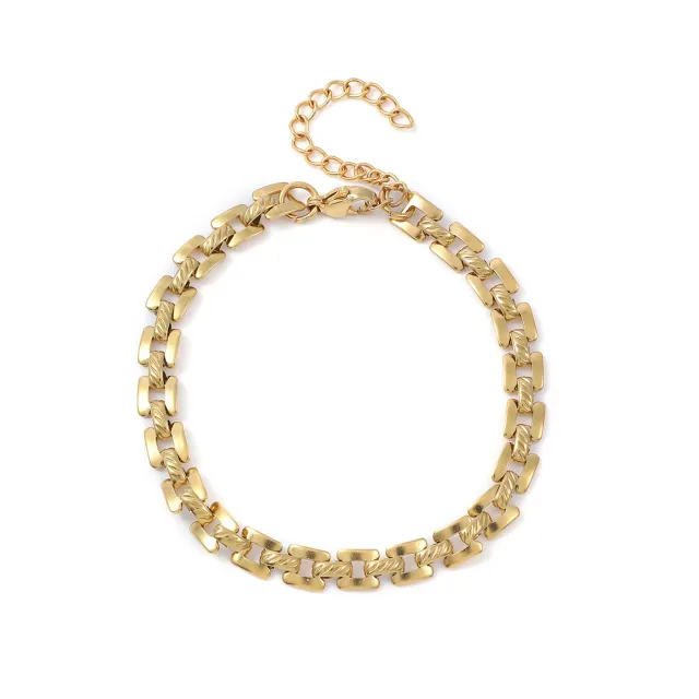 TIMI OF SWEDEN Olivia Bismarck armbånd 16 cm sølv