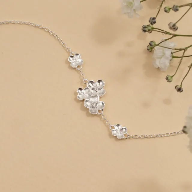 Sisi Copenhagen Flora Crystal armbånd sølv zirkonia