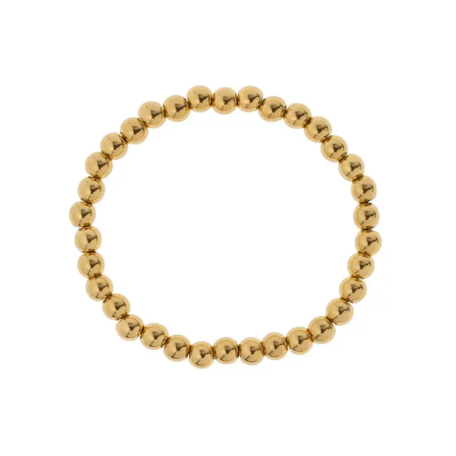 TIMI OF SWEDEN Natalie perle armbånd 18 cm forgyldt