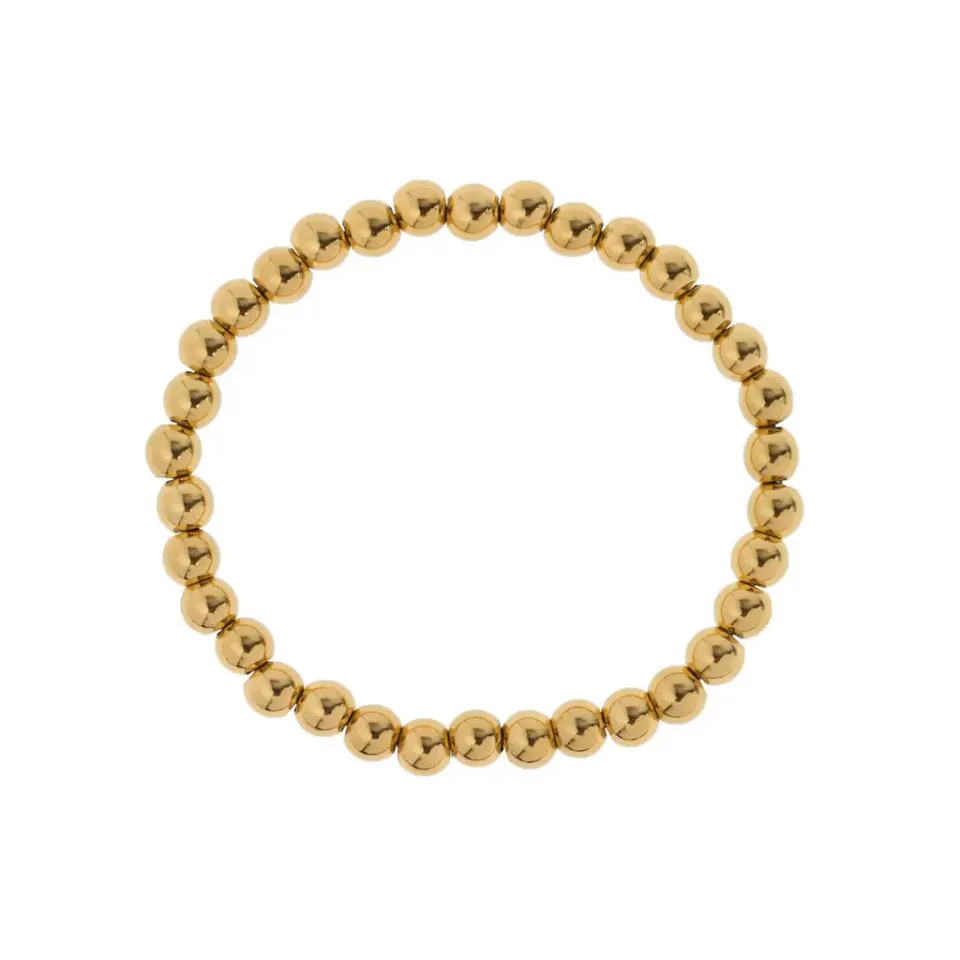 TIMI OF SWEDEN Natalie perle armbånd 18 cm forgyldt