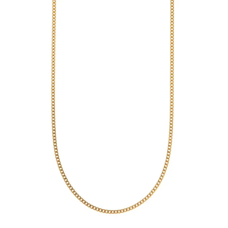 TIMI OF SWEDEN Sam Basic Fine Chain halskæde guld 45 cm