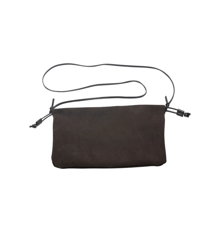 Wos Gia håndtaske brun ruskind 31 cm