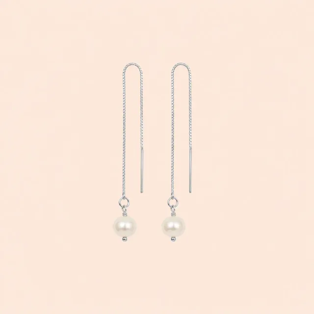 Lulo Jewelry Sara Strings øreringe 925S sølv kæde