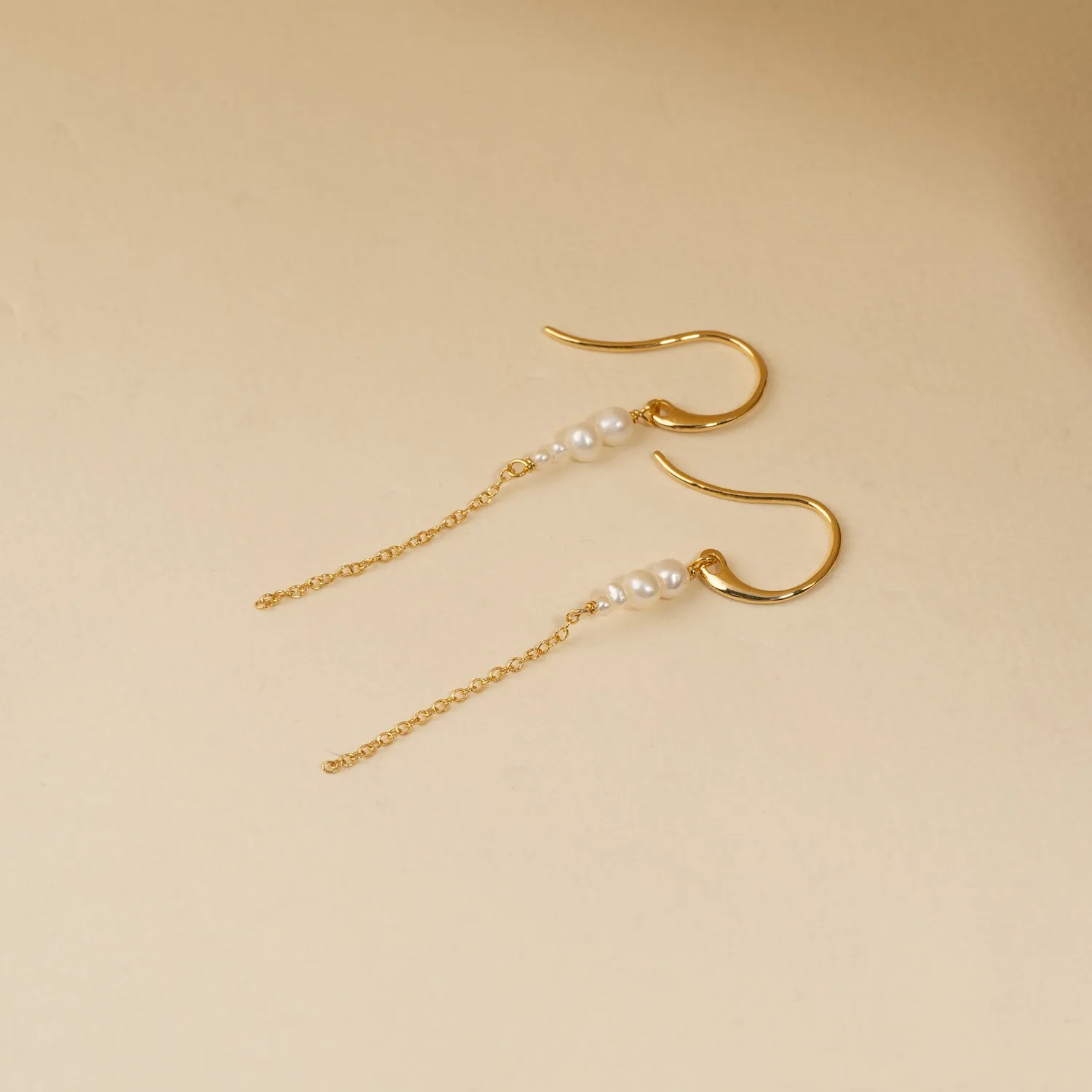 Sisi Copenhagen Evie Pearl drop øreringe forgyldt perle