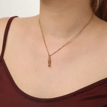 TIMI OF SWEDEN Erna fisk halskæde rustfrit stål 38 cm