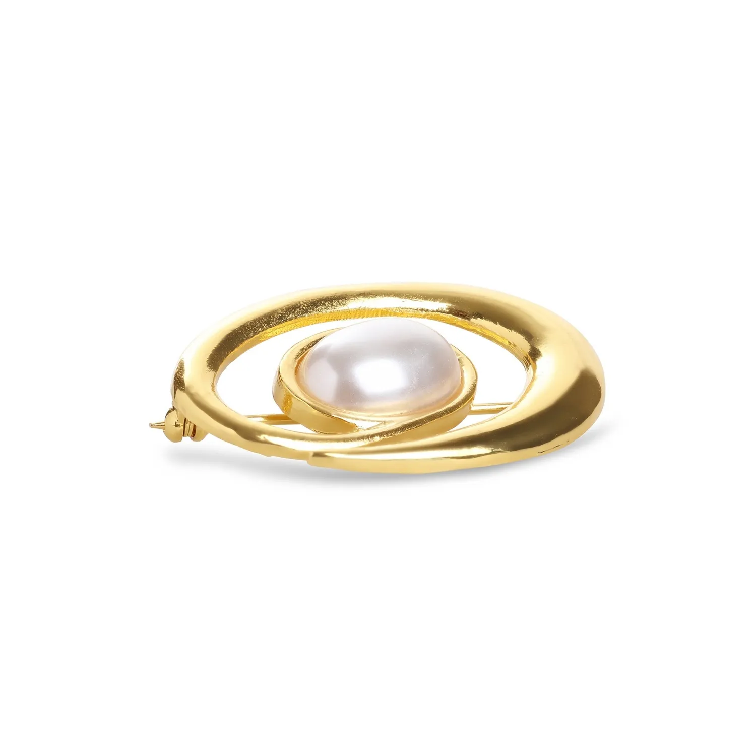 TIMI OF SWEDEN Morgana perlebroche guld 44 mm