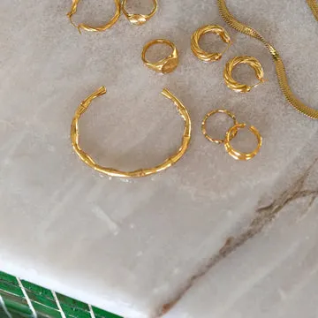 TIMI OF SWEDEN Bamboo Bangle armbånd stål vandtæt