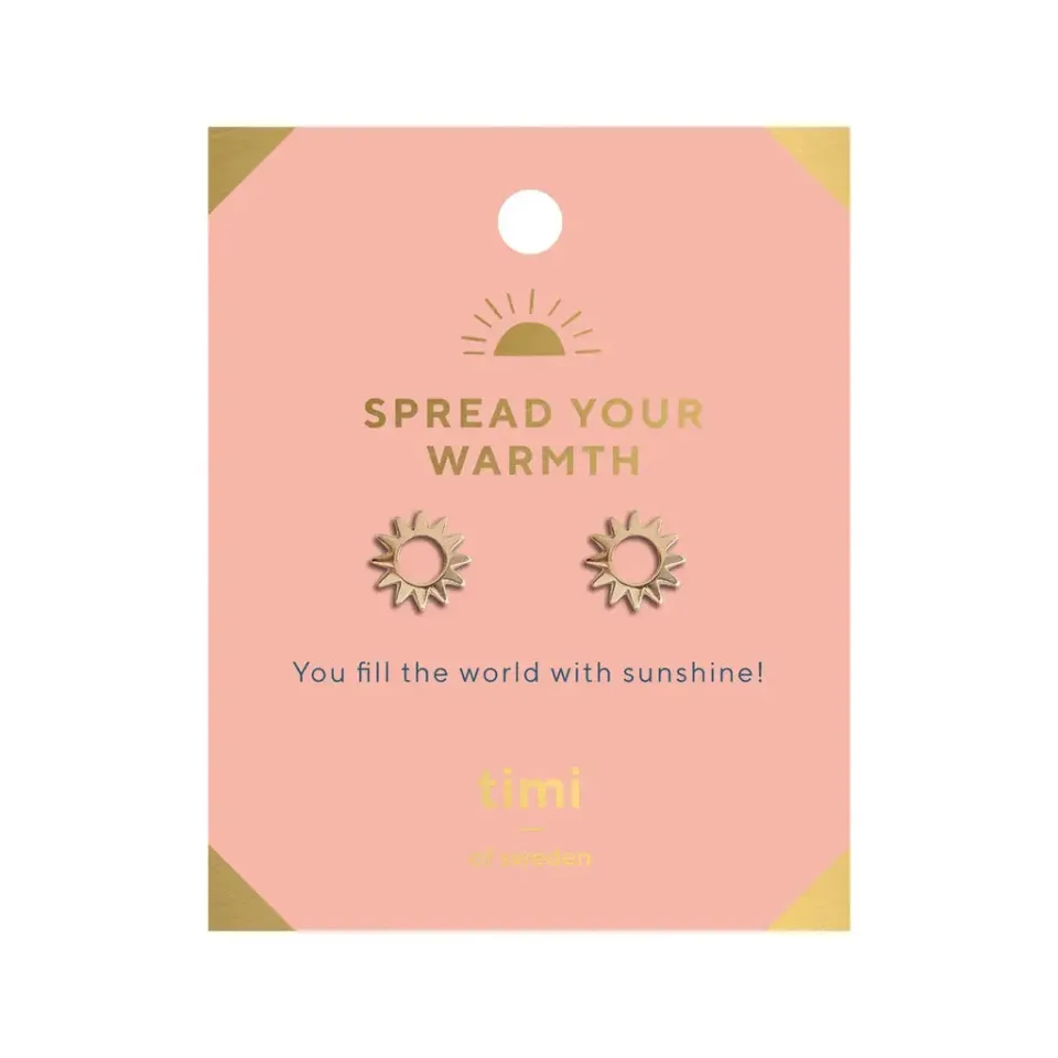 Timi of Sweden Spread Your Warmth Small Sun øreringe sol