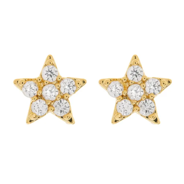 TIMI OF SWEDEN Joey Crystal Star ørering guld 6,3 mm krystal